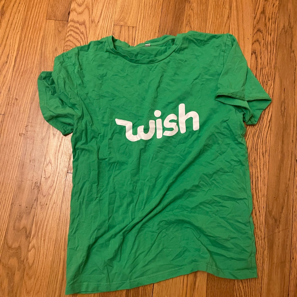 Green wish shirt